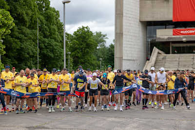 Účastníci Wings for Life World Run 2025 na Slovensku, 4. máj 2025.