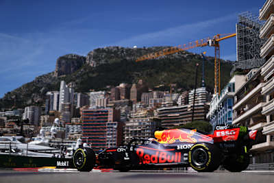 Max Verstappen of Red Bull Racing Honda at the Monaco Grand Prix on May 23, 2021.