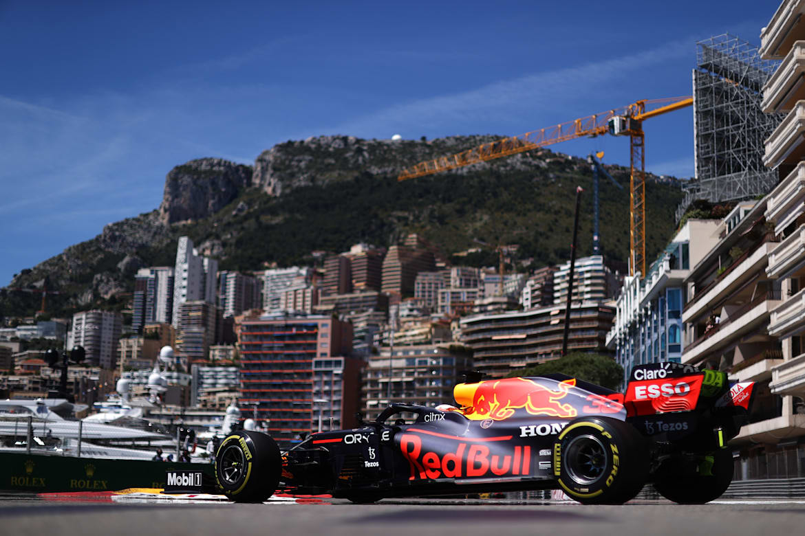 Max Verstappen of Red Bull Racing Honda at the Monaco Grand Prix on May 23, 2021.