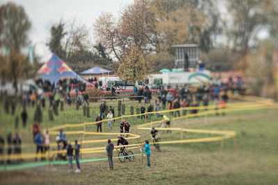 Participants perform at the Red Bull Velodux in Estavayer-Le-Lac, Switzerland on November 4, 2017.