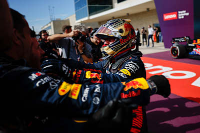 Max Verstappen von Oracle Red Bull Racing beim Großen Preis der USA am 22. Oktober 2023.
