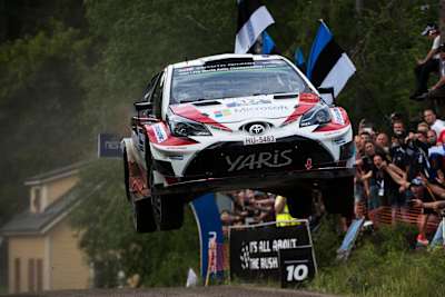 Esapekka Lappi (FIN), Janne Ferm (FIN) perform during the FIA World Rally Championship 2017 in Jyvaskyla, Finland on July 29, 2017.