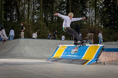 Devin Flynn at Red Bull Boarding Pass in Atlanta, Georgia on March 2023 
