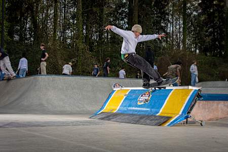 Devin Flynn at Red Bull Boarding Pass in Atlanta, Georgia on March 2023 