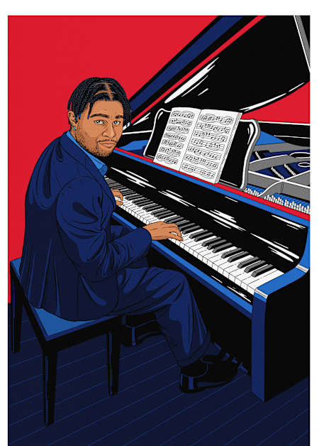 An illustration of Serge Gnabry.