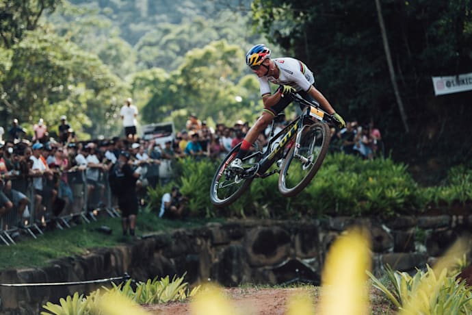 Martin Vidaurre fue visto compitiendo en la Copa mundial U23 UCI XCO en Petrópolis, Brasil.