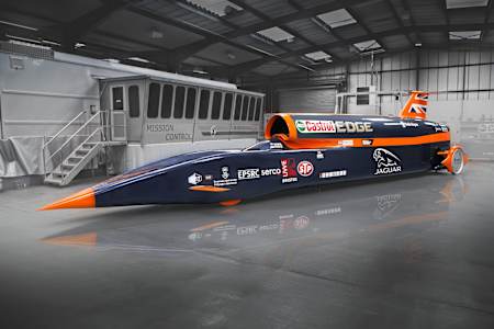 Nejrychlejší auto na světě nadzvukový Bloodhound SSC