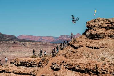 Tom Van Steenbergen performt bei Red Bull Rampage 2021 in Virgin, Utah, USA.