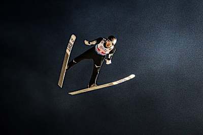Ryoyu Kobayashi at the Four Hills Tournament in Bischofshofen, Austria 2023