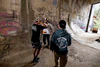 George Ntavoutian after completing his Full Loop BMX bike project in Greece.