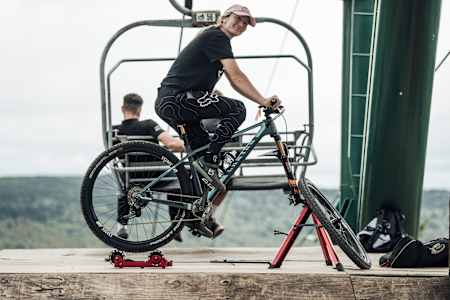 Tahnée Seagrave seen at UCI DH World Cup in Snowshoe, USA on September 18, 2021