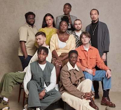 Cassie Kinoshi (centre) with fellow members of SEED Ensemble.