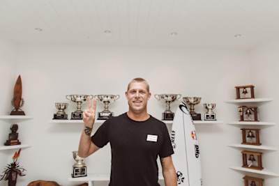 Mick Fanning's mantle overflows with trophies.