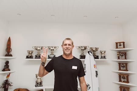 Mick Fanning's mantle overflows with trophies.