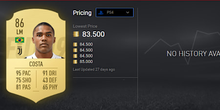 Douglas Costa, FIFA 19