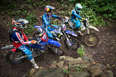 Cody Webb and participants prepare to ride.