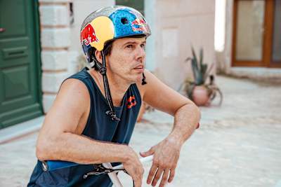 Daniel Dhers is seen during Red Bull BMX Maze in Rovinj, Croatia, on June 10, 2021.