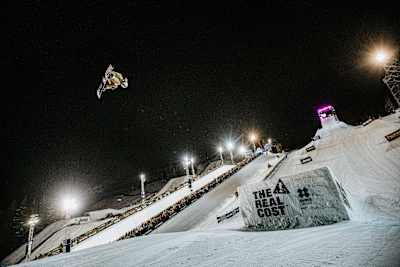 Mark McMorris snowboards at Winter X Games in Aspen, Colorado, USA on 25 January, 2020.
