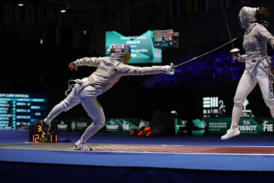 Olga Kharlan during the 2019 World Championships of Fencing in Budapest 