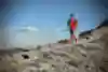 Kílian Jornet runs on mountain terrain in 2016.