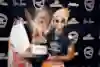 Kanoa Igarashi raises the trophy after winning the Corona Bali Protected