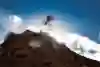 Brett Rheeder rides at Red Bull Rampage in Virgin, Utah, USA on 21 October, 2022.