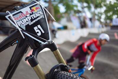 Riders participating at the Red Bull Pump Track World Championships.