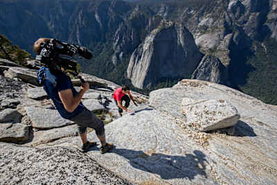 A crew member for the now Oscar-nominated Free Solo documentary