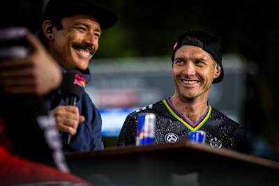 Rob Warner et Greg Minnaar à Maribor