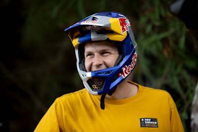 Dawid Godziek is seen during training at the Crankworx FMBA Slopestyle World Championship 2020 Stop 1 in Rotorua, New Zealand on March 5, 2020.
