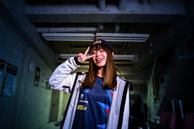 Japanese Tekken 7 pro Kana 'Tanukana' Tani seen during production of Playing Fields documentary.