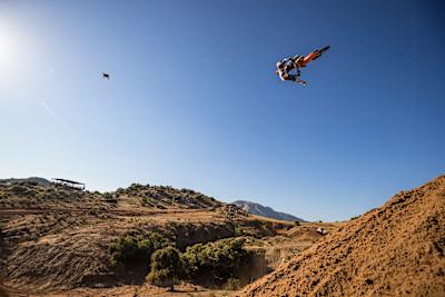 Tyler Bereman rides at Chocolate Mountain Ranch in El Cajon, CA, USA on 27 June, 2020.