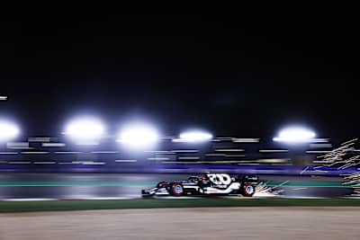 Pierre Gasly of Scuderia AlphaTauri at the Qatar Grand Prix on November 21, 2021.