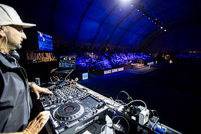 DJ Mosaken seen during Red Bull BassLine on October 21, 2022 in Vienna, Austria