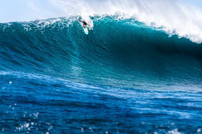 Paige Alms surfs at Red Bull Magnitude 2022 at Jaws, Maui, Hawaii