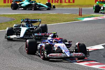 Yuki Tsunoda of Visa Cash App RB at the Japanese Grand Prix on April 7, 2024.