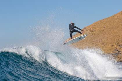 Jordy Smith is captured surfing in South Africa for the series Shaping Jordy Smith.