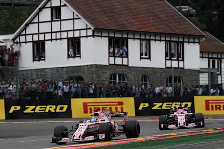 Perez v Ocon went to another level in Belgium