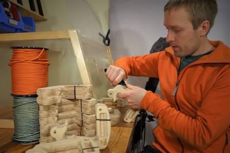 Jørgen har tatt bruk av kunnskapen om klatring og ingeniørfaget i arbeidet