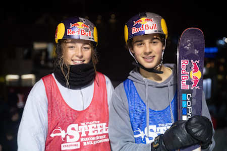 Zoi Sadowski-Synnott and Nico Porteous are all smiles.