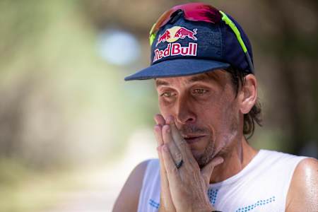 Ryan Sandes recovers after a training run before the Tarawera Ultra Marathon in Rotorua, New Zealand on February 5, 2019.