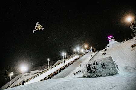 Mark McMorris snowboards at Winter X Games in Aspen, Colorado, USA on 25 January, 2020.