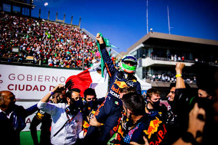 That's One Happy Checo In Mexico