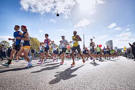 Teilnehmer beim Kopenhagen Marathon 2022.
