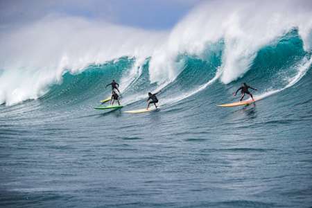 Silvia Nabuco and participants at Red Bull Magnitude in Hawaii