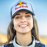 Cristina Gutiérrez posing for a photo in Dubai for Rally Dakar 2023, UAE on December 6, 2022.
