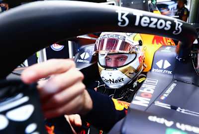 Oracle Red Bull Racing driver Max Verstappen prepares for free practice. 