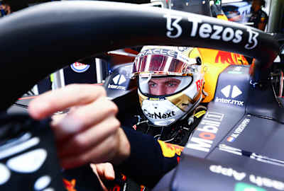 Oracle Red Bull Racing driver Max Verstappen prepares for free practice. 