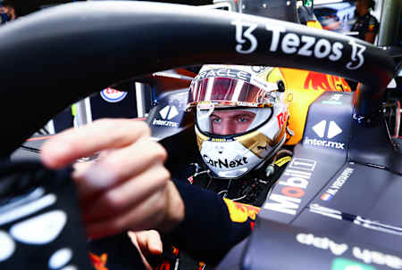 Oracle Red Bull Racing driver Max Verstappen prepares for free practice. 