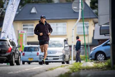 Ruy Ueda entrena en Tokio, Japón, el 10 de septiembre de 2017.